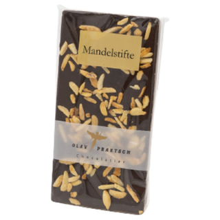 Chocolatier Praetsch Tafel Zartbitter "Mandelstifte" á 100 g