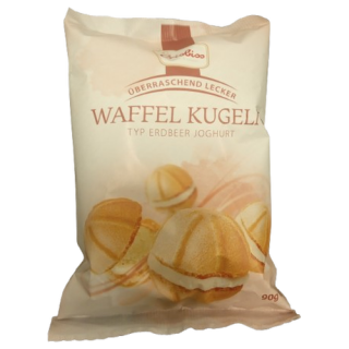 crisbiss Waffel Kugeln Erdbeer- Joghurtgeschmack 90g