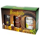 Altenburger Bierkiste Köstritzer Schwarzbier & Edel Pils Senf, Benediktiner Hausmacher Senf, 3x 200 ml