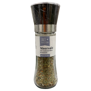 GEMARA Salt Selection Meersalz mit italienischen Kräutern in der XXL Keramikmühle 80g