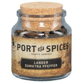 GEMARA Port of Spices Langer Sumatra Pfeffer Tintenglas 70g