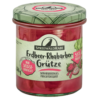 SpreewaldRabe Erdbeer-Rhabarber-Grütze 360 g Premium