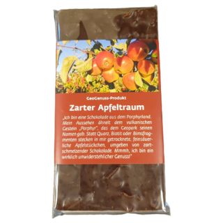 GeoGenuss Chocolatier Praetsch Tafel Zartbitter "Zarter Apfeltraum" á 100 g