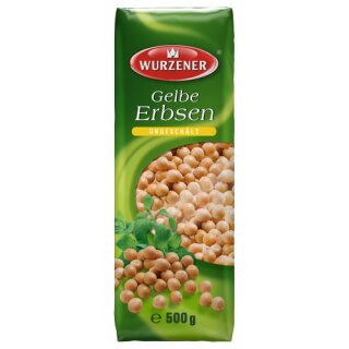 Wurzener gelbe Erbsen ungeschält 500g