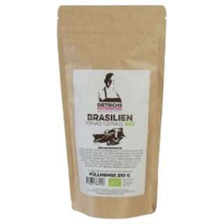 Dietrichs Kaffeerösterei Kaffee Brasil Minas Gerais Bio 250g ganze Bohne