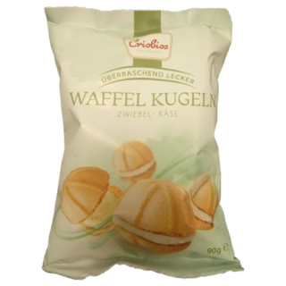 crisbiss Waffel Kugeln Zwiebel- Käse 90g