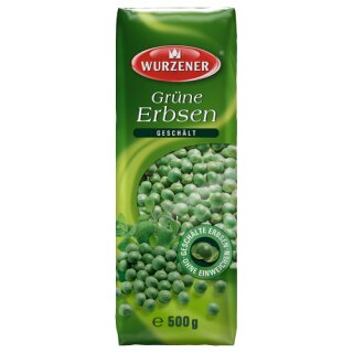 Wurzener grüne Schälerbsen 1/1 500g