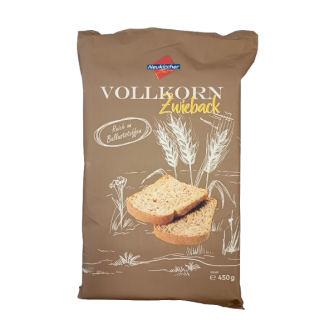 Neukircher Zwieback Vollkorn Zwieback 450g