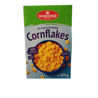 Wurzener Cornflakes "crisp & cross" ohne Zuckerzusatz 375g