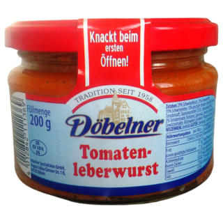 Döbelner Tomatenleberwurst 200g Glas