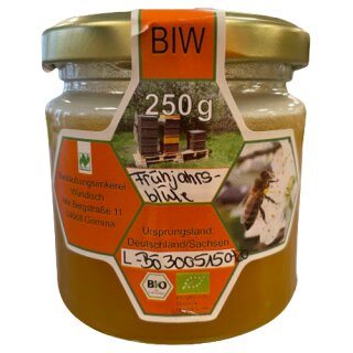 Bestäubungsimkerei Wündisch Honig Frühjahrsblüte 250g