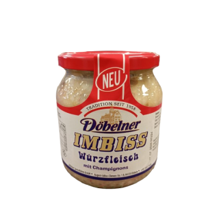 Döbelner Würzfleisch mit Champignons 500g Glas