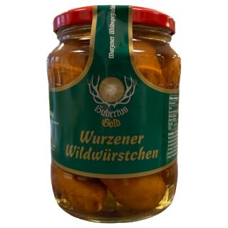 Wurzener Wild Wildbockwurst 5 Stück a 80g im Glas