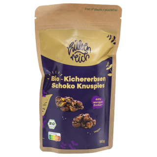 Hülsenreich Knabber Kichererbsen Chic Chocs dunkel Bio 100g