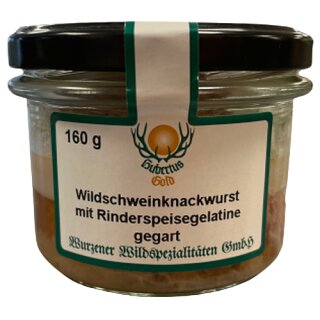 Wurzener Wild Wildschweinknackwurst 160g Glas