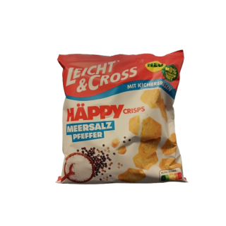 Leicht & Cross Häppy Crisps Meersalz Pfeffer 80g