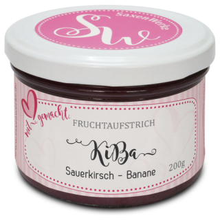 Saxenwerke Fruchtaufstrich KiBa Sauerkisch-Banane 200g