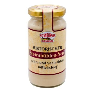 Altenburger Hist. Steinm&uuml;hlensenf, 200ml Glas